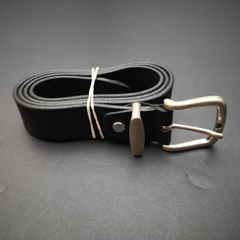 Gennaro Di Palma Size Small Black Made in Italy Leather Belt